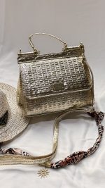 کیف دستی دوشی مجلسی زنانه دولچه گابانا سنگی ورنی | 998 - Image 22